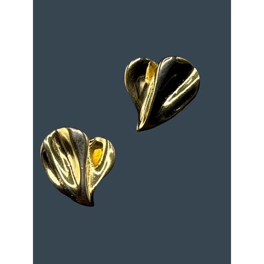 90s Gold-Tone & Pearl Earrings Set Rhinestones Floral Designs & Small Rose Pin - Picture 3 of 11